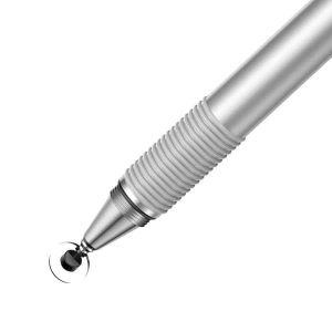 baseus 2 in 1 capacitive stylus pen silver