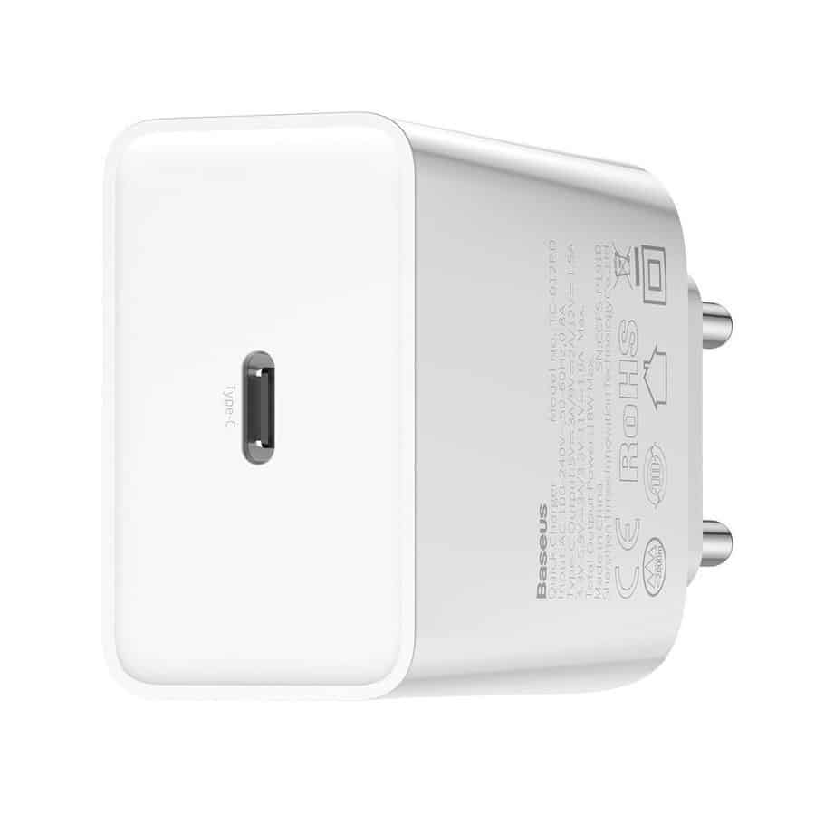 baseus home charger usb type c 18w 1