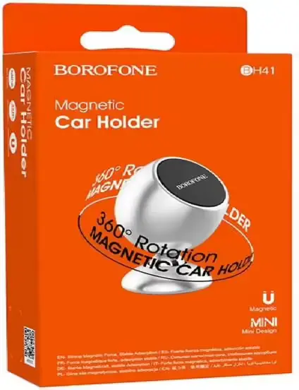 BOROFONE BH41 Triumphant middenconsole magnetische auto in-car houder Zilver
