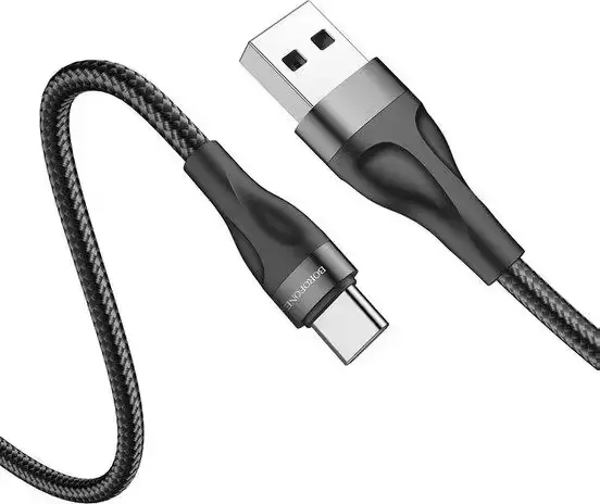 Borofone Kabel BX61 Bron 2 in 1 – Type C naar Type C 1 meter zwart