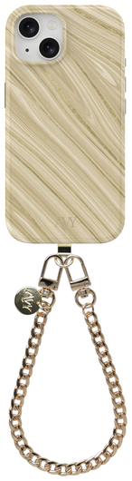 AVY Apple iPhone 15 MagSafe Hoesje met Koord 30CM Aurum Lien