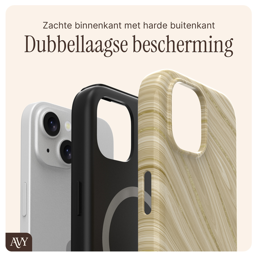 AVY Apple iPhone 15 MagSafe Hoesje met Koord 30CM Aurum Lien