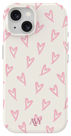 AVY Apple iPhone 15 MagSafe Hoesje met Koord 30CM Cupid Hearts