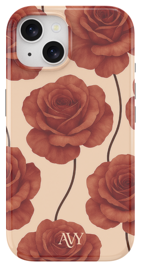 AVY Apple iPhone 15 MagSafe Hoesje met Koord 30CM Hearts & Roses
