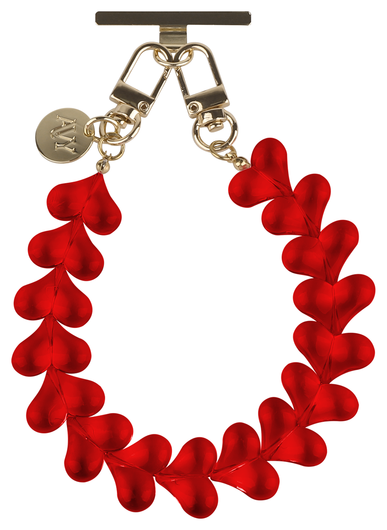 AVY Apple iPhone 15 MagSafe Hoesje met Koord 30CM Hearts & Roses