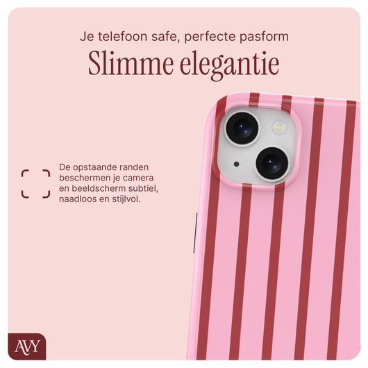 AVY Apple iPhone 15 MagSafe Hoesje met Koord 30CM Linea Hearts