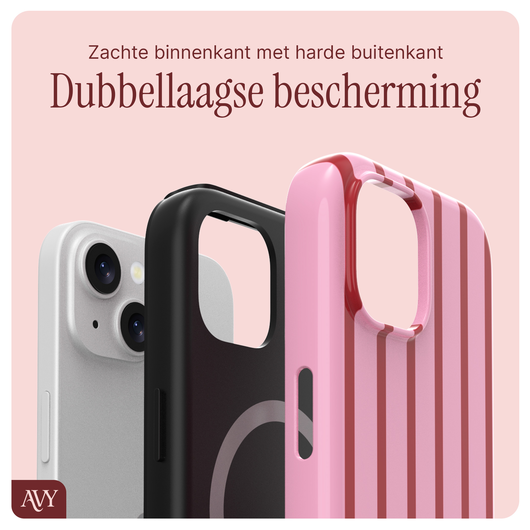 AVY Apple iPhone 15 MagSafe Hoesje met Koord 30CM Linea Hearts