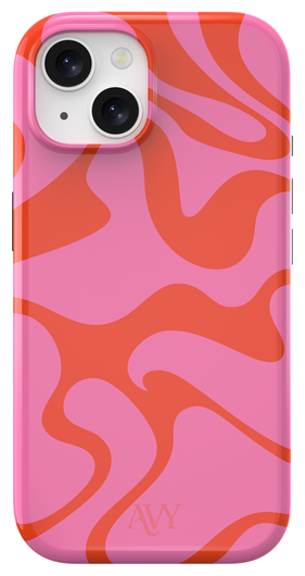 AVY Apple iPhone 15 MagSafe Hoesje met Koord 30CM Rose Hearts