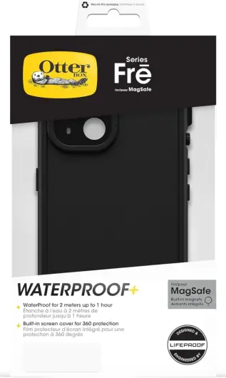 OtterBox Fre MagSafe Apple iPhone 15 Hoesje Waterdicht Zwart