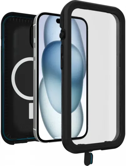 OtterBox Fre MagSafe Apple iPhone 15 Hoesje Waterdicht Zwart