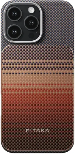 PITAKA Apple iPhone 16 Pro Max Hoesje met 5.000mAh MagSafe Powerbank Sunset