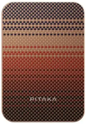 PITAKA Apple iPhone 16 Pro Max Hoesje met 5.000mAh MagSafe Powerbank Sunset