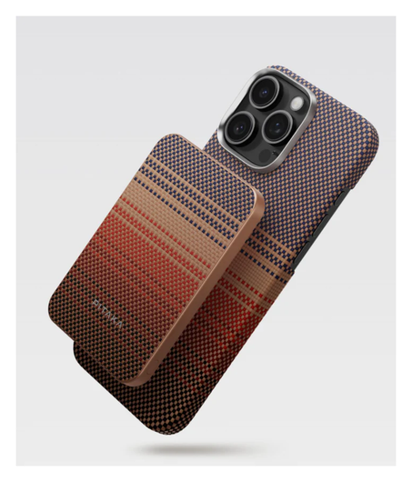 PITAKA Apple iPhone 16 Pro Max Hoesje met 5.000mAh MagSafe Powerbank Sunset
