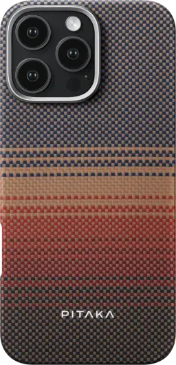 PITAKA Apple iPhone 16 Pro Max Hoesje met 5.000mAh MagSafe Powerbank Sunset