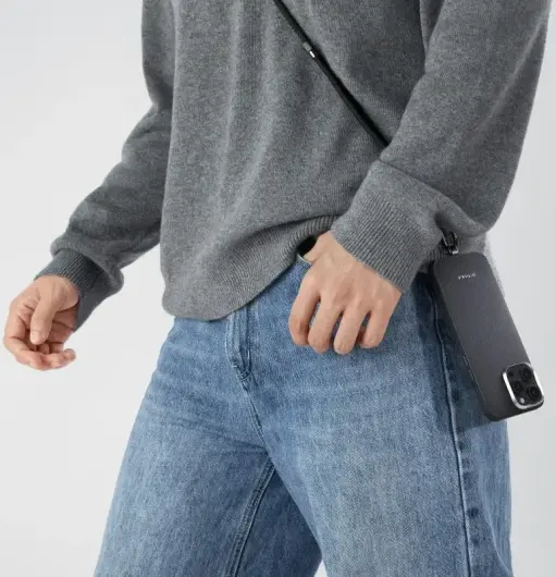 PITAKA Apple iPhone 16 Pro Max Hoesje met 5.000mAh MagSafe Powerbank Zwart