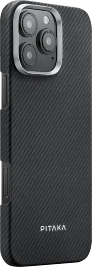 PITAKA Apple iPhone 16 Pro Max Hoesje met 5.000mAh MagSafe Powerbank Zwart
