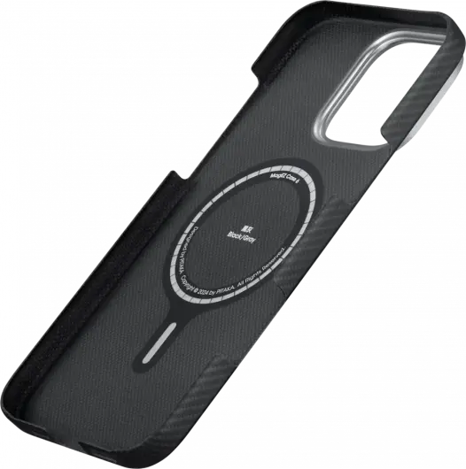 PITAKA Apple iPhone 16 Pro Max Hoesje met 5.000mAh MagSafe Powerbank Zwart