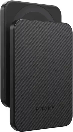 PITAKA Apple iPhone 16 Pro Max Hoesje met 5.000mAh MagSafe Powerbank Zwart