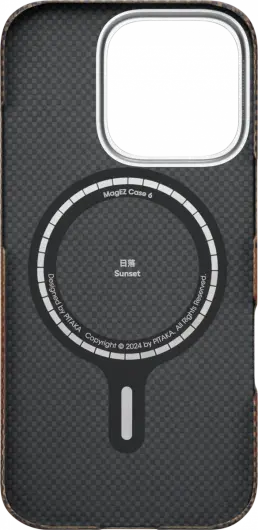 PITAKA MagEZ 6 Apple iPhone 16 Pro Max Hoesje 600D Ultra Dun MagSafe Sunset