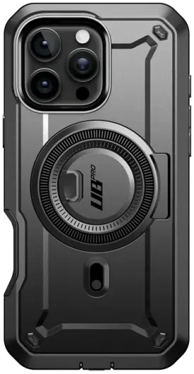 SUPCASE UB Mag Pro Apple iPhone 16 Pro Max Hoesje MagSafe Stand Zwart