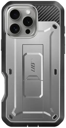 SUPCASE UB Pro Apple iPhone 16 Pro Max Hoesje Full Protect Kickstand Grijs