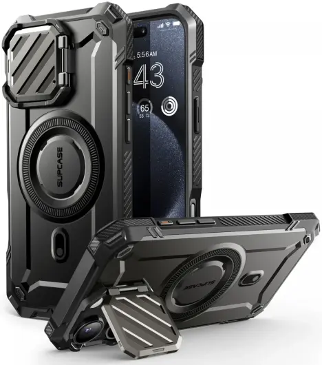 SUPCASE UB Pro MagXT Apple iPhone 16 Pro Max Hoesje Camera Protector Zwart