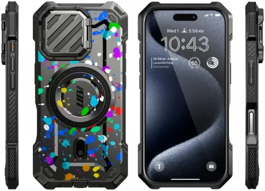SUPCASE UB Pro MagXT iPhone 16 Pro Max Hoesje Camera Protector Stipjes