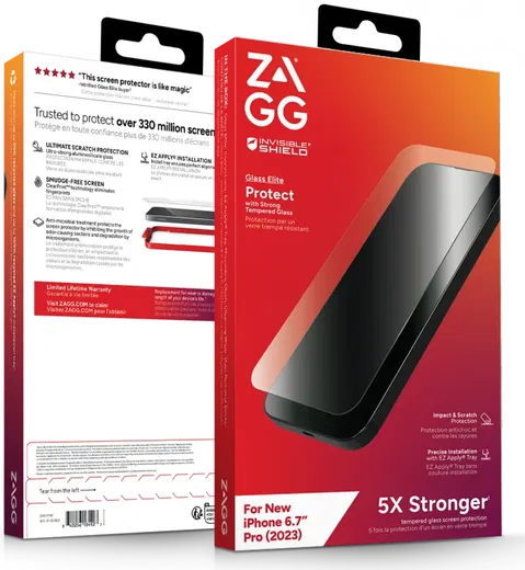 ZAGG InvisibleShield Glass Elite iPhone 15 Pro Max Screen Protector