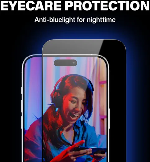 PanzerGlass EyeCare Ultra-Wide iPhone 15 Pro Max Screen Protector EasyAligner