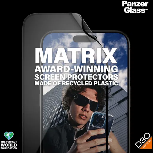 PanzerGlass Matrix D3O Ultra-Wide iPhone 15 Pro Max Protector Aligner