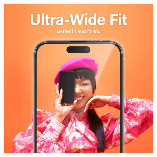 PanzerGlass Ultra-Wide iPhone 15 Pro Max Screen Protector EasyAligner
