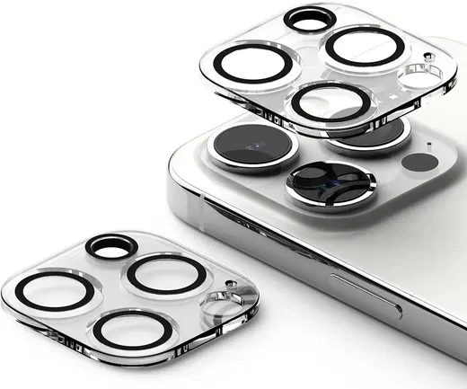Ringke Full Cover Glass iPhone 15 Pro Max Camera Protector Glas (2-Pack)