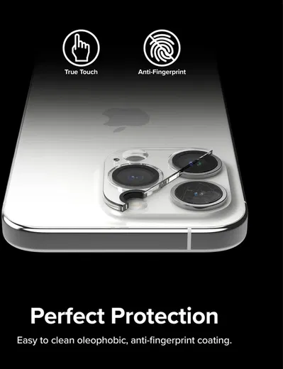 Ringke Full Cover Glass iPhone 15 Pro Max Camera Protector Glas (2-Pack)