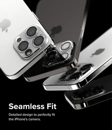 Ringke Full Cover Glass iPhone 15 Pro Max Camera Protector Glas (2-Pack)