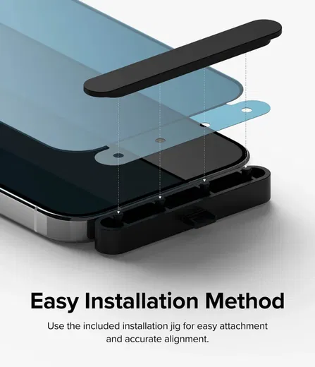 Ringke Apple iPhone 15 Pro Max Screen Protector Privacy Tempered Glass 9H
