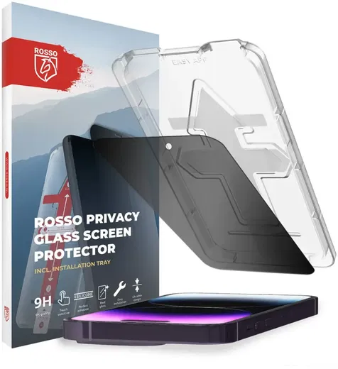 Rosso Apple iPhone 15 Pro Max Privacy Glass met Installatietray