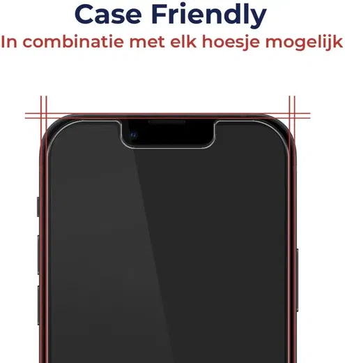 Rosso Apple iPhone 15 Pro Max Privacy Glass met Installatietray