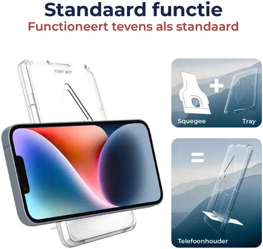 Rosso Apple iPhone 15 Pro Max Privacy Glass met Installatietray