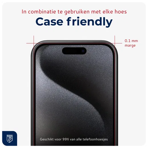 Rosso Apple iPhone 15 Pro Max Tempered Glass met Installatietray (2-Pack)
