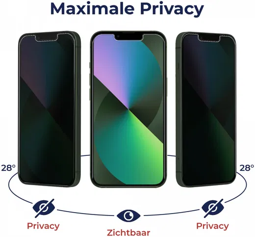 Rosso Apple iPhone 15 Pro Max Tempered Glass Screen Protector Privacy