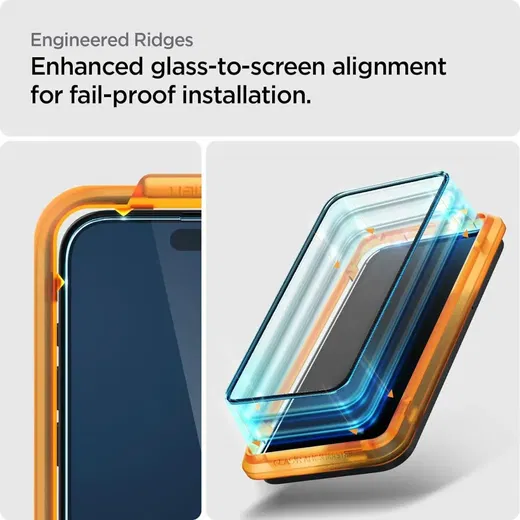 Spigen AlignMaster Apple iPhone 15 Pro Max Tempered Glass (2-Pack)