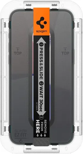 Spigen EZ Fit Glas.tR Apple iPhone 15 Pro Max Privacy Glass (2-Pack)