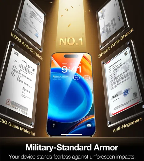 TORRAS Install Master iPhone 15 Pro Max Screen Protector Installatietray