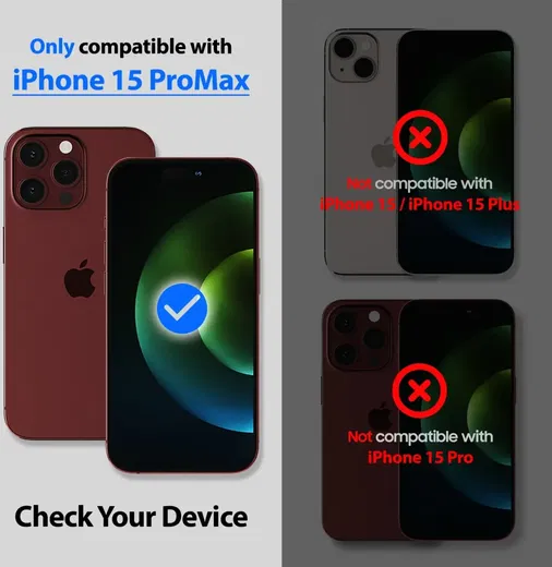 Whitestone iPhone 15 Pro Max Screen Protector UV-Licht Folie (2-Pack)