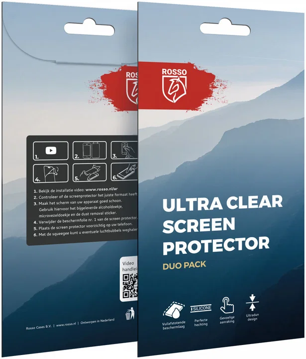 Rosso Apple iPhone XS Max Ultra Clear Screen Protector Duo Pack