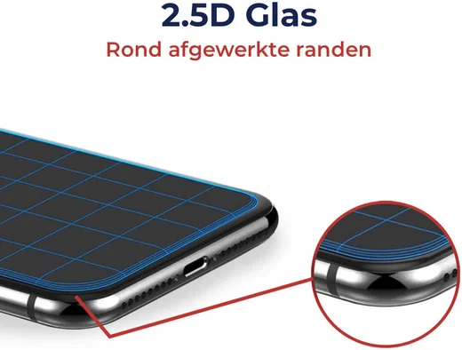 Rosso iPhone 6(S) / 7 / 8 Plus Tempered Glass met Installatietray