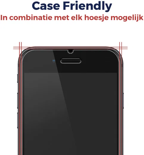 Rosso iPhone 6(S) / 7 / 8 Plus Tempered Glass met Installatietray