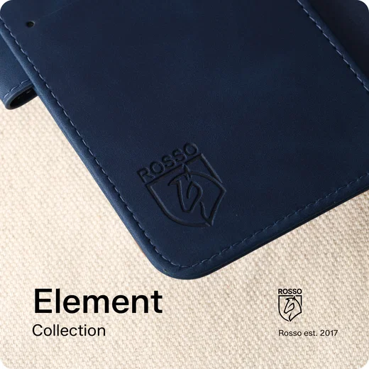 Rosso Element Samsung Galaxy S26 Ultra Hoesje Book Case Wallet Blauw