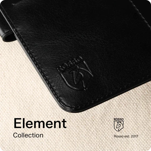 Rosso Element Samsung Galaxy S26 Ultra Hoesje Book Case Wallet Zwart