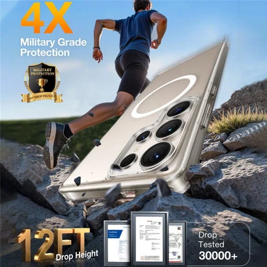 TORRAS Guardian Magnetic Samsung Galaxy S26 Ultra Hoesje MagSafe Transparant